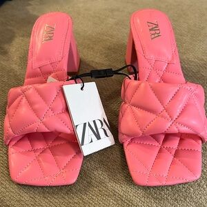 ZARA brand new pink shoes size 6